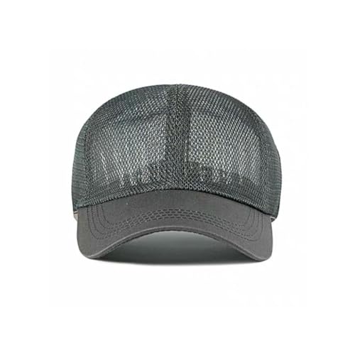 FASHIXD Mesh Baseball Cap for Men Women Summer Breathable Trucker Hats Adjustable Outdoor Sports Running Hats - color: Gray
