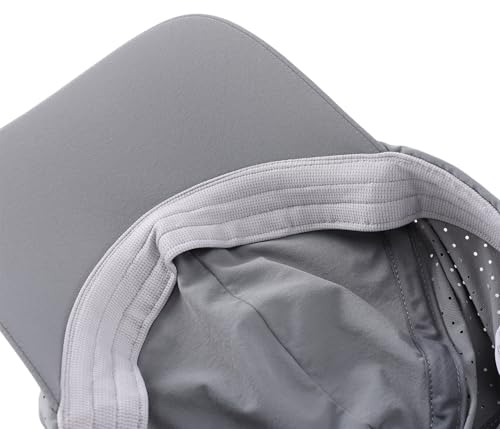 Connectyle Quick Dry Performance Run Hat for Men Women Lightweight Adjustable Sports Cap UPF 50+ Sun Protection Baseball Cap - color: Grey