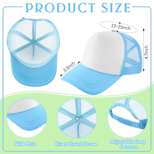 Hercicy 40 Pack Blank Trucker Hat Bulk - color: Bright Colors