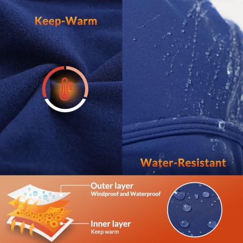 baleaf Balaclava Ski Mask Warm Winter Face Mask with Neck Gaiter - color: Blue