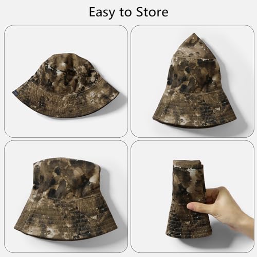 UPF 50+ Reversible Sun Hat - color: Brown/Brown Camo, size: Large