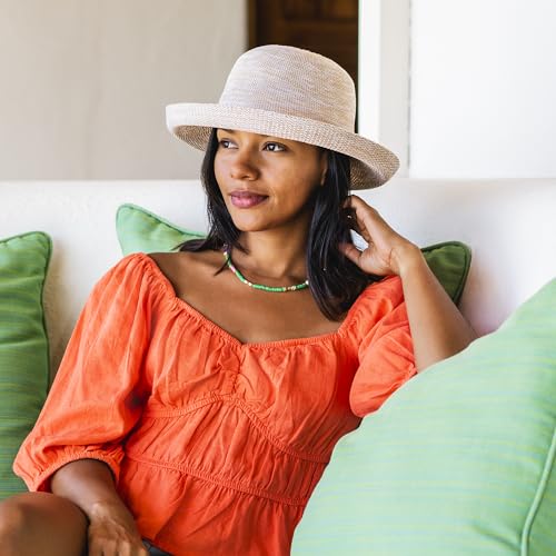 Wallaroo Women's Victoria Sun Hat | Packable Design, Adjustable Sizing, Sophisticated Style - color: Suede, size: Small