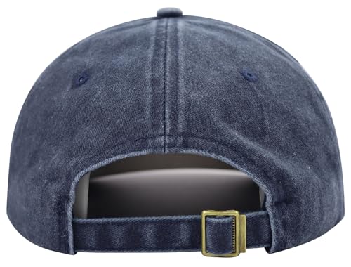 American Flag Veteran Hats for Men Women - color: Embroidered Navy