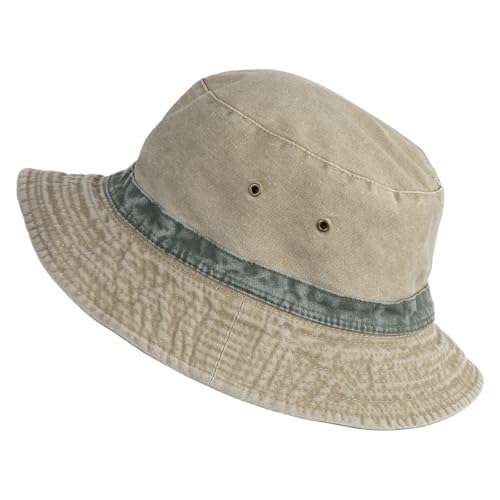 e4Hats.com Big Size Reversible Bucket Hats - color: Khaki Green, size: X-Large-XX-Large