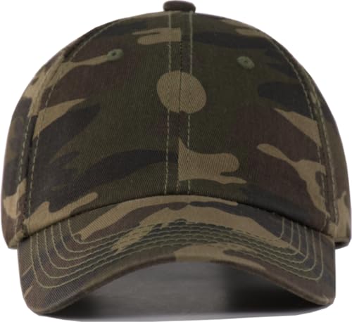 TSSGBL Unstructured Distressed Baseabll Cap Cotton Soft Dad Hat Adjustable Low Profile Headwear Ball Caps for Women Men - color: Distressed Camo, size: Medium-Large