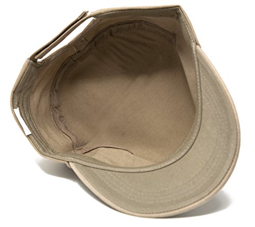 Classic Plain Cotton Cadet Military Patrol Style Cap - color: Black