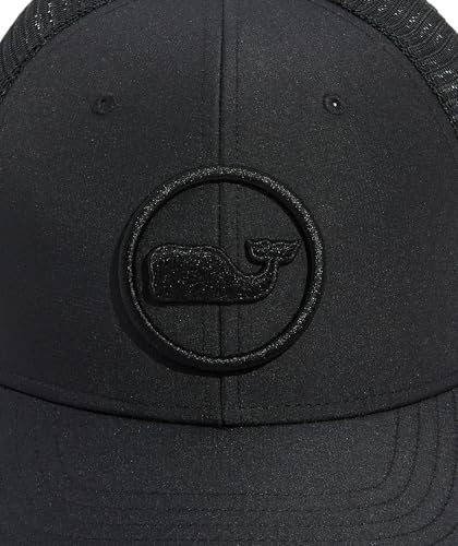vineyard vines Whale Dot Performance Trucker - color: Jet Black