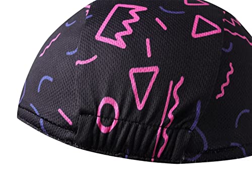 Multicolor Cycling Cap - Polyester Cycling Hat-Under Helmet - Cycling Helmet Liner Breathable&Sweat Uptake - color: A22