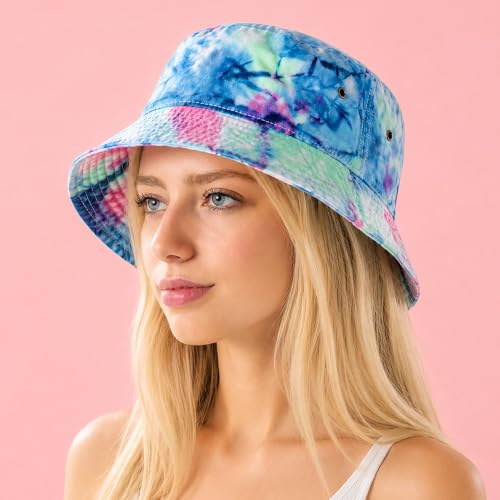 Cotton Bucket Hat Packable Sun Hat – Unisex Summer Travel Beach Fisherman Hat for Men Women Outdoor Fishing Hiking - color: 1. Color 2, size: Large-X-Large