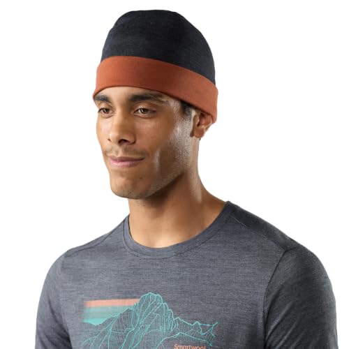 SmartWool Unisex Adult Thermal Merino Reversible Cuffed Beanie - color: Burnt Sienna
