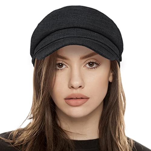 Women's Newsboy Caps Beret Hat for Fashion Ladies Black Women's Newsboy Caps Beret Hat for Fashion Ladies - color: 1-black