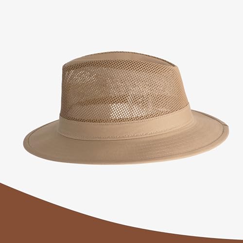 Henschel Hats Original Aussie Breezer Sun Hat for Summer Outdoor Use - color: Khaki, size: Medium