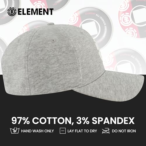 Element Unisex Adult Element Baseball Hat, Adult Flex Fit Active Sport Cap with Curved Brim - color: Heather