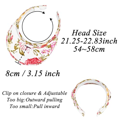 2 Pack Sun Visor Hats Women Men Clip On Wide Brim Visors Hat Outdoor Sports Golf Beach Travel Tennis Caps - color: Flower-black White