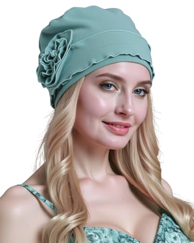 osvyo Chemo Headwear Turban Cap for Women - Cancer Beanie Hair Loss Sealed Packaging - color: Cotton Light Pistachio