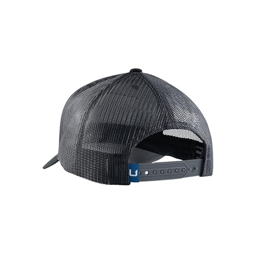 Mens Trucker Hat, Anti-Glare Snapback Fishing Hat for Men - color: Embroidered - Black
