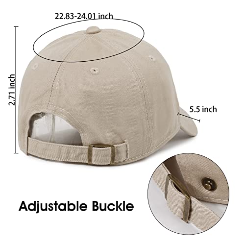Unisex Cotton Baseball Cap Plain Blank Dad Hat Adjustable Solid Hat - color: Cem-khaki+green+navy