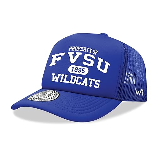 Fort Valley State University Wildcats NCAA Trucker Mesh Snapback Cap Hat Royal Blue