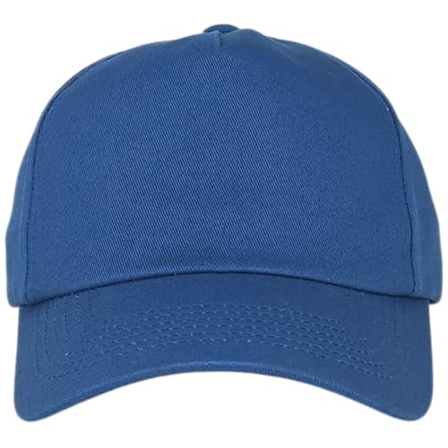 E BY ELIDAN A-Frame Trucker Hat, 5-Panel Blank Snapback - color: Royal Blue