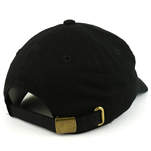 Trendy Apparel Shop Plain Unstructured Relaxed Style Dad Hat - color: Black