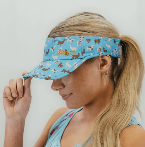 Sprints Performance Running Visor - color: Wooly Cooly Llamas, size: One Size