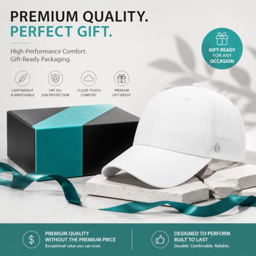 AOPREL Cloud-Touch Trucker Hat - High-Density Structured Mesh Baseball Cap Men & Women,Shape-Retaining Breathable UPF 50+ - color: Cloud White · Pure