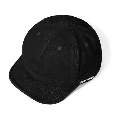 Croogo Short Brim Baseball Cap Low-Profile Dad Hat for Men Urban Streetwear - color: Dy06-black