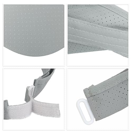 Sportmusies Extra Long Brim Quick Dry Sun Sport Visors Hat - color: Light Grey