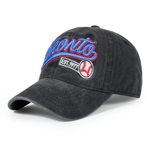 Baseball Cap Unstructured Classic Vintage Embroidered Ball Hat Men Women - color: Toronto