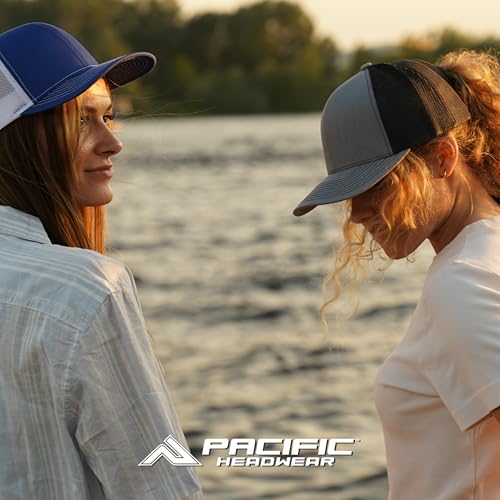 Pacific Headwear Duck Camo 5-Panel Trucker Cap - color: Blackout