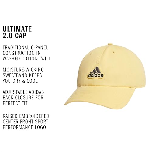 adidas Men's Ultimate Hat Baseball Cap - color: Semi Spark Orange/Grey Six/Black