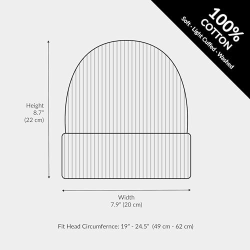 The Hat Depot - 100% Cotton Soft and Light Cuffed Skull Plain Daily Washed Beanie - color: Mustard 2