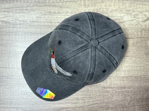 Adjustable Embroidery Hat for Men Women, Gift Baseball Cap for Adult - color: Hunting Mallard Duck (Washed Black)