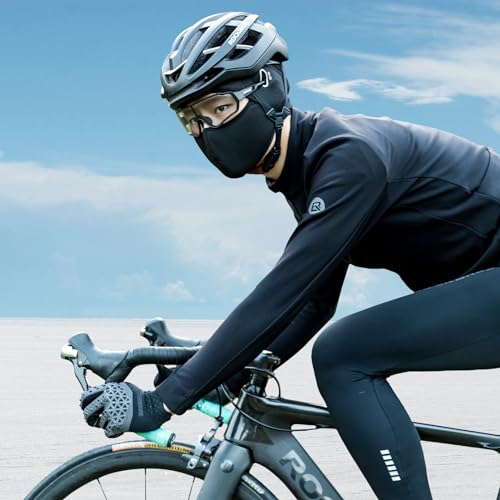 ROCKBROS Helmet Liner, Thermal Fleece Skull Cap with Glasses Holes