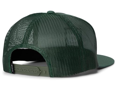 RVCA Men's VA All The Way Trucker Hat - color: Balsam Green