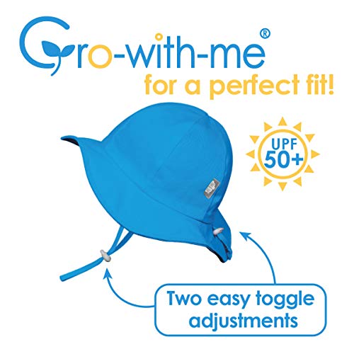 JAN & JUL Adjustable Cotton Floppy Sun Hat with 50+ UPF Protection for Boys - color: Dino, size: 5-12 Years