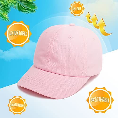 BAVST Boy Baseball Cap for Baby Toddler Girls Summer Cap Sun Protection Dinosaur Kids Trucker Hats for 1-3Years Old - color: Z-light Pink
