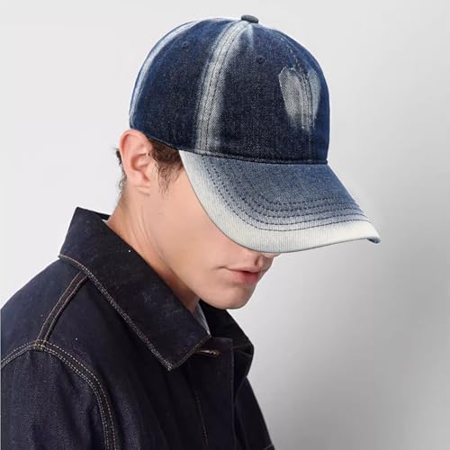 Baseball Cap for Women Men Classic Strapback Hats Adjustable Sun Hat - color: Navy B