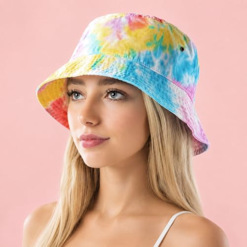 Cotton Bucket Hat Packable Sun Hat – Unisex Summer Travel Beach Fisherman Hat for Men Women Outdoor Fishing Hiking - color: 1. Color 1, size: Small-Medium