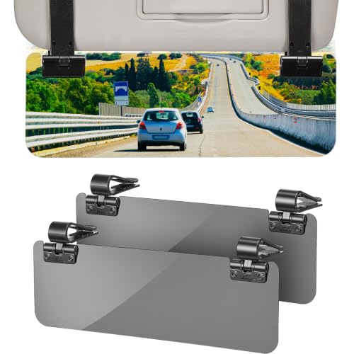 JOYTUTUS Sun Visor Extender for Cars, Polarized Sun Visor Extender Universal Sun Blocker UV400, Adjustable Visor Extension for Car Visor,Double-Clip,Anti Glare Stray Light - size: Standard Polarized