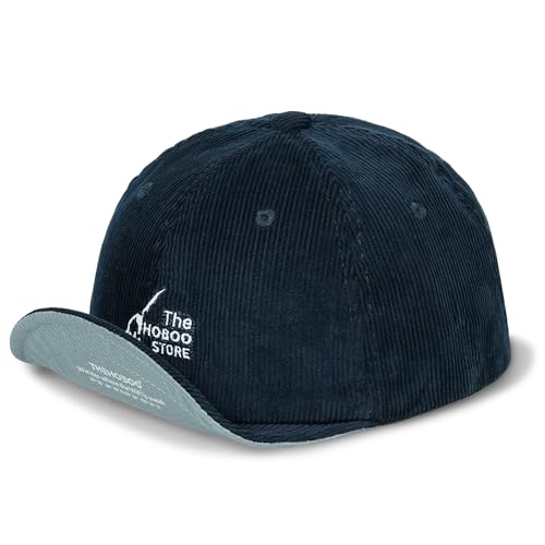 Croogo Corduroy Short Brim Baseball Cap Low Profile Soft Dad Hats for Men - color: Navy