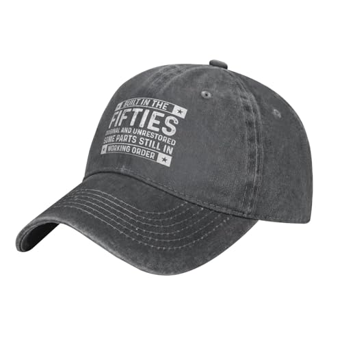 Built in Fifties Original and Unrestored Some Parts Hat Women Baseball Cap Vintage Cap - color: Deep Heather