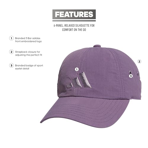 adidas Women's Influencer Hat - color: Shadow Violet/Preloved Fig Purple