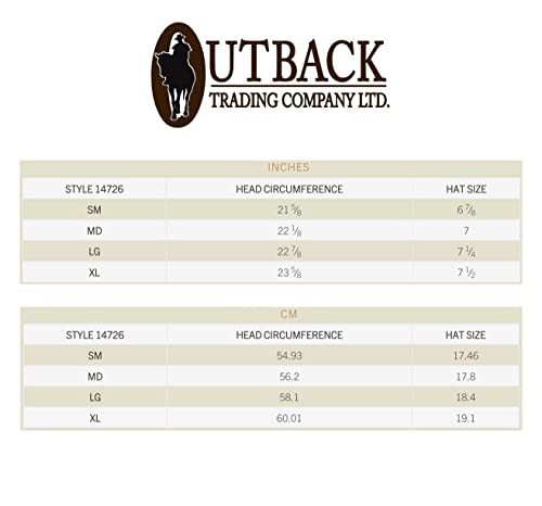 Outback Trading Company Men's 14726 River Guide Ii Canvas Breathable Moisture Wicking UPF 50 Outdoor Hat with 4" Mesh Crown - color: Sand, size: Large