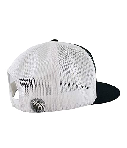 Grinder Embroidered Classic Snapback Trucker Baseball Hat - color: Black