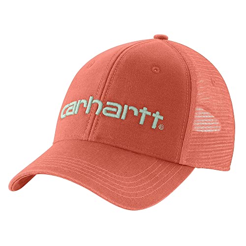 Carhartt Men's Canvas Mesh-Back Logo Graphic Cap - color: Desert Orange