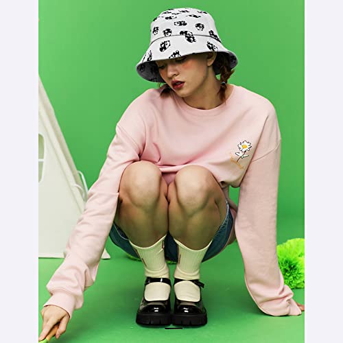 XYIYI Cute Bucket Hat Beach Fisherman Hats for Women Men Teen Girls - color: Panda