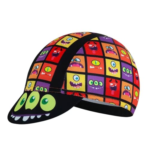 Cartoon Cycling Cap for Man and Woman Cycling Hat Under Helmet-Polyester Breathable Sweat Absorbent - color: Cart-2