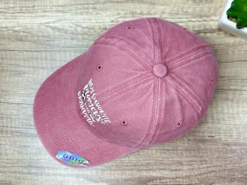 Adjustable Embroidery Hat for Men Women, Gift Baseball Cap for Adult - color: Soccer Grandma (Washed Pink)