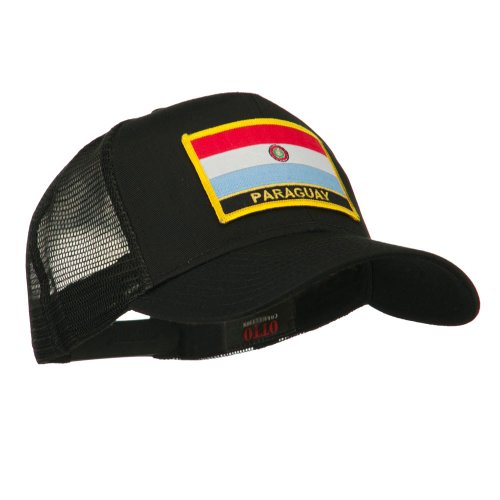 e4Hats.com South America Flag Letter Patched Mesh Cap - color: Paraguay